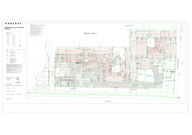 Sector 18, Panipat - HSVP layout and demarcation plan