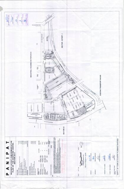 Sector 25, Panipat - HSVP layout and demarcation plan