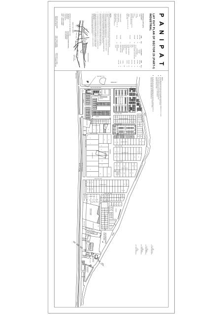 Sector 25, Panipat - HSVP layout and demarcation plan