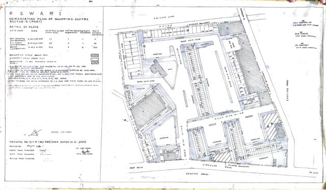 Sector 5, Rewari - HSVP layout and demarcation plan