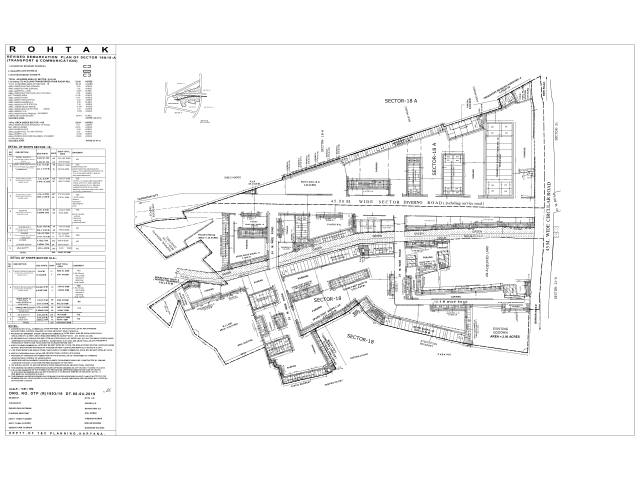Sector 18, 18A, Rohtak - HSVP layout and demarcation plan