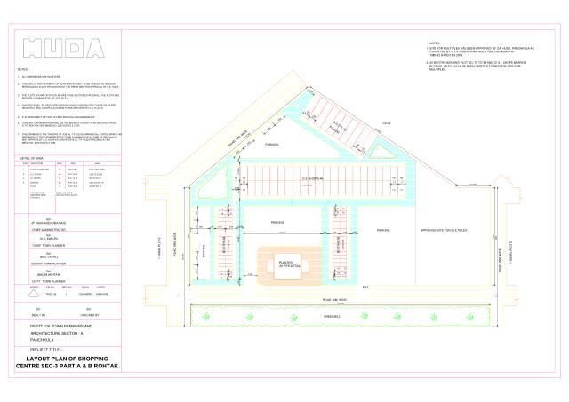 Sector 2, 3, Rohtak - HSVP layout and demarcation plan