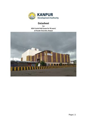 KDA Crystal Mall, photographed by KDA Kanpur