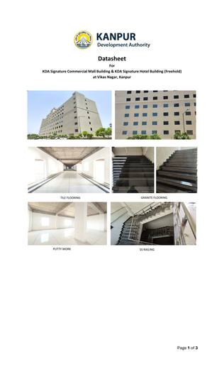 KDA Signature Commercial Mall Building, photographed by KDA Kanpur