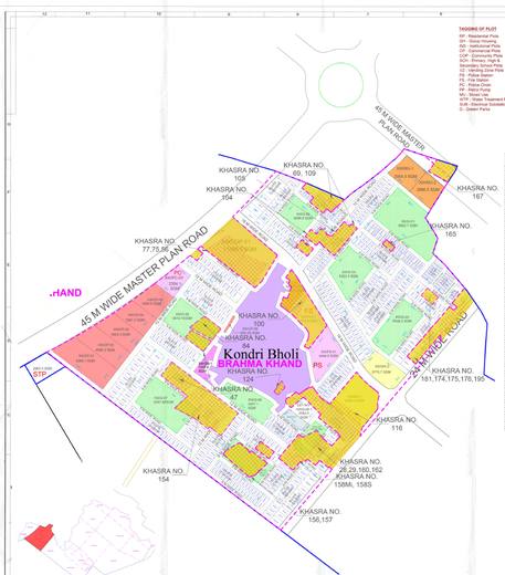 Brahma Khand as approved, plot by plot