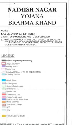 Legend, notes and the HT-line remark