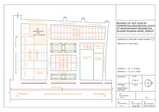 Commercial and residential plots, Rakshapuram residential scheme, Mawana Road