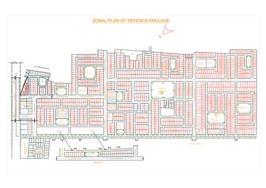 Zonal plan of Defence Enclave