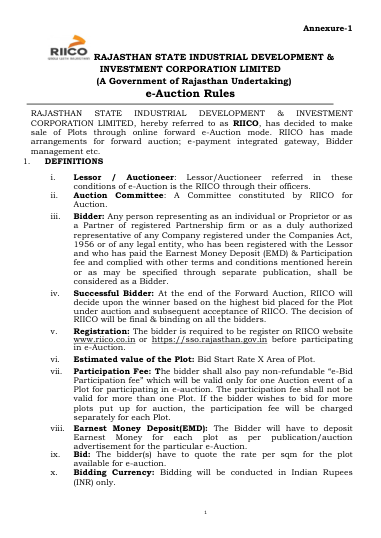 e-Auction rules: what the words mean, who to call, what the highest bidder pays and when