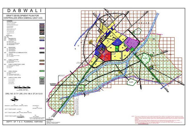 Dabwali, Sirsa district - draft development plan 2021, Town and Country Planning Haryana