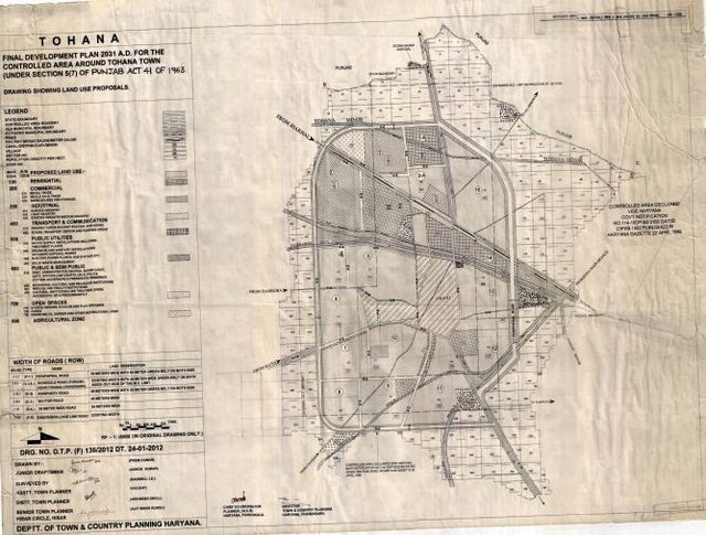 Tohana, Fatehabad district - final development plan 2031, Town and Country Planning Haryana
